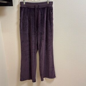 Victoria Secret Velour wide leg pants size M